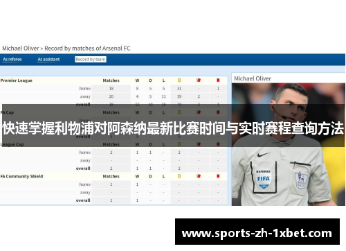 快速掌握利物浦对阿森纳最新比赛时间与实时赛程查询方法